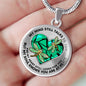 SP0109045 Mind Still Talks To You Dragonflies Broken Heart Luxury Necklace with Back Engraving