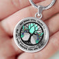 AG0608141 My Mind Still Talks To You Hummingbirds Black Moon Tree Of Life Luxury Necklace with Back Engraving