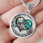 SP0109055 My Mind Still Talks To You Hummignbirds Broken Heart Luxury Necklace with Back Engraving