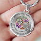 My Mind Still Talks To You Purple Butterflies Tree Of Life Craft SP1909043 Luxury Necklace with Back Engraving