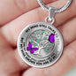 JL2307027 My Mind Purple Butterflies New Family Tree Of Life Luxury Necklace with Back Engraving