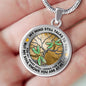 AG1308051 My Mind Still Talks To You Dragonflies Tree Of Life Luxury Necklace with Back Engraving
