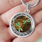 AG1308052 My Mind Still Talks To You Dragonflies Tree Of Life Luxury Necklace with Back Engraving