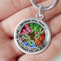 AG2108044 My Mind Still Talks To You Dragonflies Four Season Tree Of Life Luxury Necklace with Back Engraving