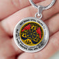 AG1208029 My Mind Still Talks To You Red Cardinals Gold Celtic Tree Of Life Luxury Necklace with Back Engraving