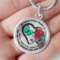 B0708076 My Mind Still Talks To You Green Butterflies Rose And Black Heart Shape Luxury Necklace with Back Engraving