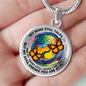 AG2008025 My Mind Still Talks To You Orange Monarch Butterflies Tie DyeTree Of Life Luxury Necklace with Back Engraving