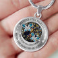 My Mind Still Talks To You Turquoise Butterflies Titan Tree Of Life SP1909013 Luxury Necklace with Back Engraving