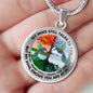 AG2008056 My Mind Still Talks To You Hummingbirds Four Seasons Tree Of Life Luxury Necklace with Back Engraving