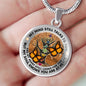 AG2008010 My Mind Still Talks To You Orange Monarch Butterflies Tree Of Life Luxury Necklace with Back Engraving