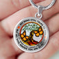 AG1308011 My Mind Still Talks To You Orange Monarch Butterflies Tree Of Life Luxury Necklace with Back Engraving