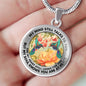 AG2908087 My Mind Still Talks To You Hummingbirds Flower Luxury Necklace with Back Engraving