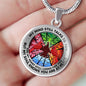 AG2108039 My Mind Still Talks To You Red Cardinals Four Season Tree Of Life Luxury Necklace with Back Engraving