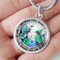 AG2208085 My Mind Still Talks To You Hummingbirds Flower Luxury Necklace with Back Engraving
