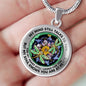AG2808027 My Mind Still Talks To You Dragonflies Flower Luxury Necklace with Back Engraving