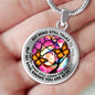 AG2108015 My Mind Still Talks To You Orange Monarch Butterflies Tie Dye Tree Of Life Luxury Necklace with Back Engraving