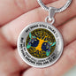 AG0608132 My Mind Still Talks To You Hummingbirds Gold Celtic Knot Tree Of Life Luxury Necklace with Back Engraving
