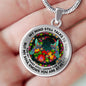 AG2608061 My Mind Still Talks To You Hummingbirds Flower Luxury Necklace with Back Engraving