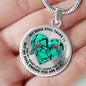 SP0109052 Mind Still Talks To You Hummingbirds Broken Heart Luxury Necklace with Back Engraving