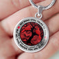 AG1308038 My Mind Still Talks To You Red Cardinals Tree Of Life Luxury Necklace with Back Engraving