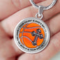 Your Talent Is God's Gift To You Baseketball TMS01 Luxury Necklace with Back Engraving