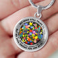 AG2808035 My Mind Still Talks To You Hummingbirds Flower Luxury Necklace with Back Engraving