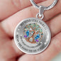 My Mind Still Talks To You Turquoise Butterflies Tree Of Life Craft SP1909044 Luxury Necklace with Back Engraving
