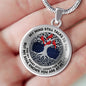 AG0608088 My Mind Still Talks To You Red Cardinals Silver Celtic Knot Tree Of Life Luxury Necklace with Back Engraving