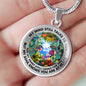 AG2208077 My Mind Still Talks To You Hummingbirds Flower Luxury Necklace with Back Engraving