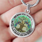 AG1308063 My Mind Still Talks To You Hummingbirds Tree Of Life Luxury Necklace with Back Engraving
