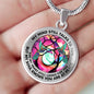 AG2108056 My Mind Still Talks To You Hummingbirds Tie Dye Tree Of Life Luxury Necklace with Back Engraving