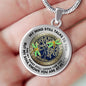 JL2407087 My Mind Still Talks To You Golden Dragonflies And Bronze Tree Of Life With Galaxy Luxury Necklace with Back Engraving