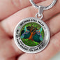 AG1508033 My Mind Still Talks To You Hummingbirds Tree Of Life Luxury Necklace with Back Engraving