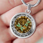 AG2108042 My Mind Still Talks To You Dragonflies Tree Of Life Luxury Necklace with Back Engraving