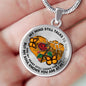 SP0109007 My Mind Still Talks To You Orange Monarch Butterflies Broken Heart And Rose Luxury Necklace with Back Engraving