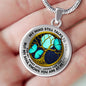 AG0608073 My Mind Still Talks To You Turquoise Butterflies Gold Moon Tree Of Life And Galaxy Luxury Necklace with Back Engraving