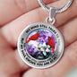 AG2908066 My Mind Still Talks To You Red Cardinals Flower Luxury Necklace with Back Engraving