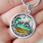 AG2508066 My Mind Still Talks To You Hummingbirds Flower Luxury Necklace with Back Engraving