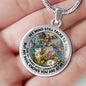 AG2908094 My Mind Still Talks To You Hummingbirds Flower Luxury Necklace with Back Engraving