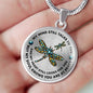 TMCN0077 Turquoise Dragonfly My Mind Still Talks To You Tree Of Life Luxury Necklace with Back Engraving