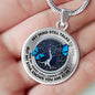 JL2207035 My Mind Blue Butterflies Silver Tree Of Life Luxury Necklace with Back Engraving