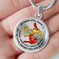 JL1807007 My Mind Still Talks To You Red Cardinals Golden Heart Paws Luxury Necklace with Back Engraving