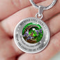 My Mind Still Talks To You Purple Butterflies Celtic Tree Of Life And Moon SP1909038 Luxury Necklace with Back Engraving