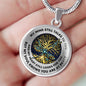 TMCN0076 Turquoise Dragonfly My Mind Still Talks To You Tree Of Life Luxury Necklace with Back Engraving
