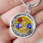 B0706066 My Mind Still Talks To You Blue Butterflies And Tree Of Life Sun And Moon Luxury Necklace with Back Engraving