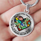 SP0109041 My Mind Still Talks To You Dragonflies Broken Heart Luxury Necklace with Back Engraving