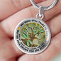 AG1308055 My Mind Still Talks To You Dragonflies Tree Of Life Luxury Necklace with Back Engraving