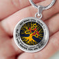 AG0608077 My Mind Still Talks To You Red Cardinals Gold Celtic Knot Tree Of Life And Galaxy Luxury Necklace with Back Engraving