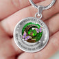 My Mind Still Talks To You Purple Butterflies Celtic Tree Of Life And Moon SP1909035 Luxury Necklace with Back Engraving