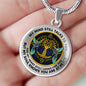 AG0608129 My Mind Still Talks To You Hummingbirds Gold Celtic Knot Tree Of Life Luxury Necklace with Back Engraving